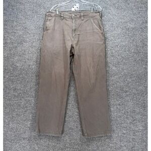 Duluth Trading Co Flex Fire Hose Pants‎ Mens 36x28 Brown Relaxed Fit Workwear